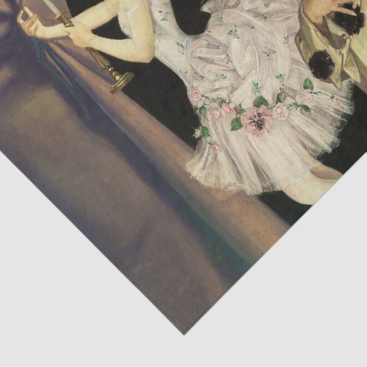 “Pierrot and Columbine” by FX Leyendecker Seidenpapier (Ausschnitt)