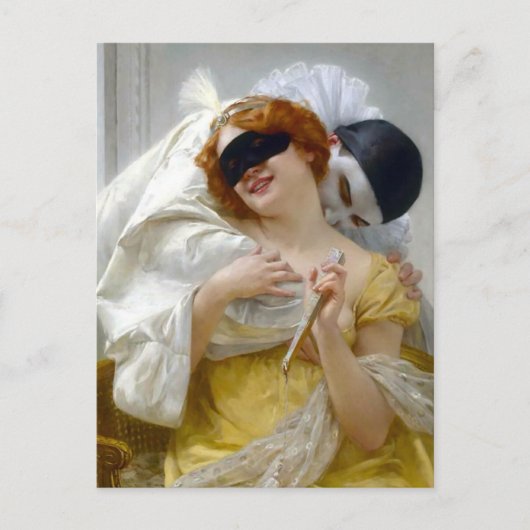 Pierrot and Columbine - Guillaume Seignac Postkarte (Vorderseite)