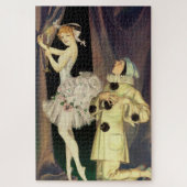 "Pierrot and Columbine" von FX Leyendecker Puzzle (Vertikal)