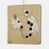 "Pierrot and Columbine" von Leo Rauth Keramikornament (Links)