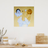 "Pierrot and the White Rose" von Raphael Kirchner Poster (Küche)