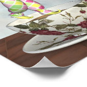 Pierrot Clown Doll Balancing on a Teecup Poster (Ecke)