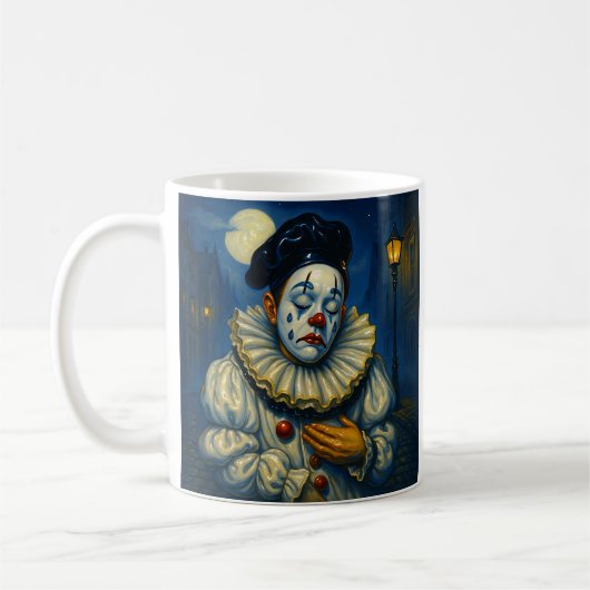 Pierrot Clown Kaffeetasse (Links)