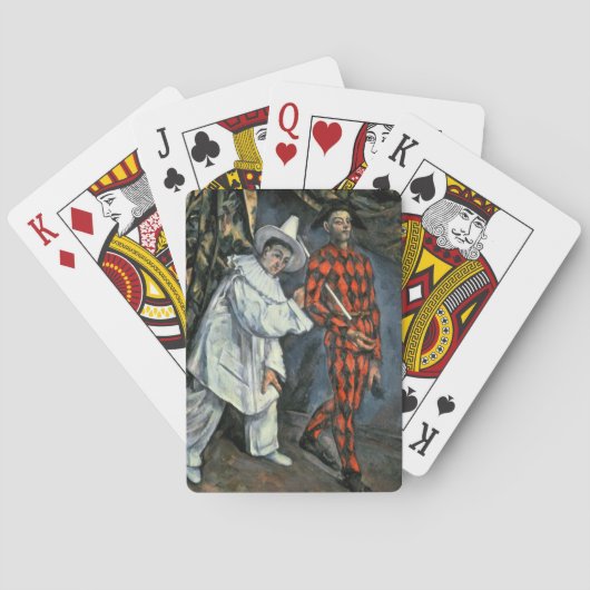 Pierrot et harlequin, 1888 spielkarten (Rückseite)