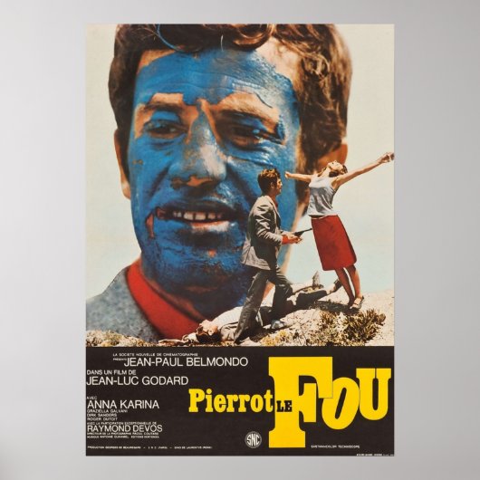 Pierrot Le Fou Poster (Vorne)