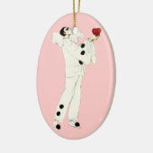Pierrot-Liebe Keramik Ornament (Links)