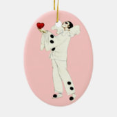 Pierrot-Liebe Keramik Ornament (Hinten)