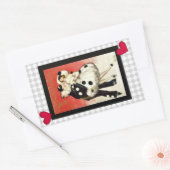 Pierrot-Maskenaufkleber Rechteckiger Aufkleber (Umschlag)