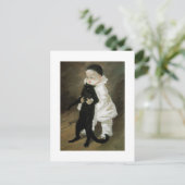 Pierrot mit Cat, Alexandre Steinlen Postkarte (Stehend Vorderseite)