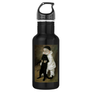 Pierrot mit Cat, Alexandre Steinlen Trinkflasche