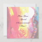 PIERROT MIT CAT / Mardi Gras Masquerade Party Einladung (Rückseite)