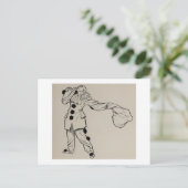 Pierrot Postcard Feiertagspostkarte (Stehend Vorderseite)