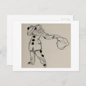 Pierrot Postcard Feiertagspostkarte (Vorne/Hinten)