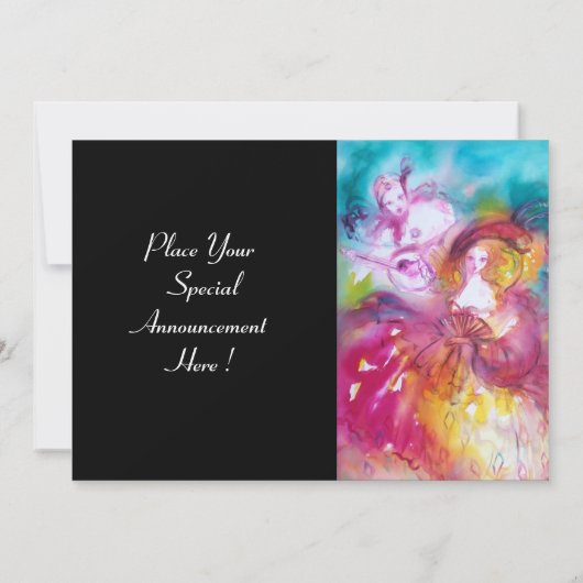 PIERROT UND ARLECCHINA ANKÜNDIGUNG (Rückseite)