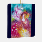 PIERROT UND ARLECCHINA / DRITTE MASKE KERAMIKORNAMENT (Rechts)