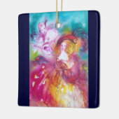 PIERROT UND ARLECCHINA / DRITTE MASKE KERAMIKORNAMENT (Links)