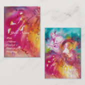 PIERROT UND ARLECCHINA /Musik,Dekoration,Theaterkü Visitenkarte (Vorne/Hinten)