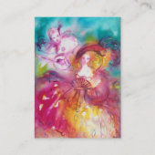 PIERROT UND ARLECCHINA /Musik,Dekoration,Theaterkü Visitenkarte (Rückseite)