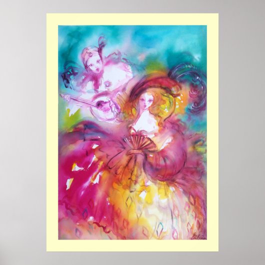 Pierrot und Arlecchina Poster (Vorne)