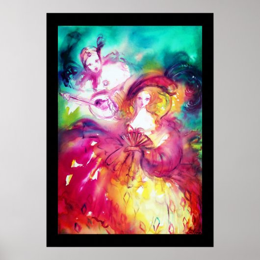 Pierrot und Arlecchina Poster (Vorne)