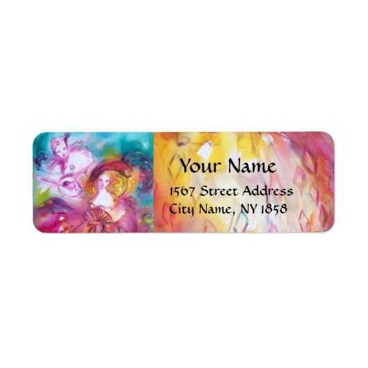 PIERROT UND ARLECCHINA Venezianische Masquerade Ma (Vorne)