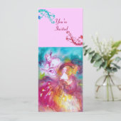 PIERROT UND ARLECCHINA Venezianischer Karneval, Einladung (Stehend Vorderseite)