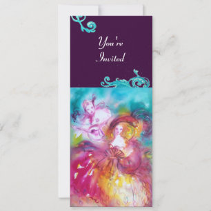 PIERROT UND ARLECCHINA Venezianischer Karneval, Einladung