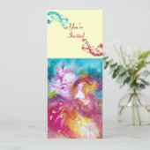 PIERROT UND ARLECCHINA Venezianischer Karneval, Einladung (Stehend Vorderseite)