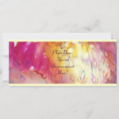 PIERROT UND ARLECCHINA Venezianischer Karneval, Einladung (Rückseite)