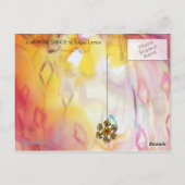 PIERROT UND ARLECCHINA Venezianischer Karneval, Postkarte (Rückseite)