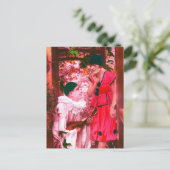 Pierrot und Columbine Postkarte (Stehend Vorderseite)