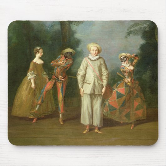 Pierrot und Harlekin Mousepad (Vorne)