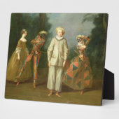 Pierrot und Harlequin Fotoplatte (Seite)