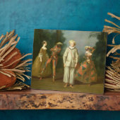 Pierrot und Harlequin Fotoplatte (Seite)