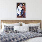 Pierrot und Harlequin, Mardi Gras von Paul Cezanne Leinwanddruck (Insitu (Schlafzimmer))