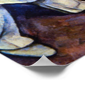 Pierrot und Harlequin, Mardi Gras von Paul Cezanne Poster (Ecke)