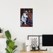 Pierrot und Harlequin, Mardi Gras von Paul Cezanne Poster (Heimbüro)