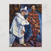 Pierrot und Harlequin, Mardi Gras von Paul Cezanne Postkarte (Vorderseite)