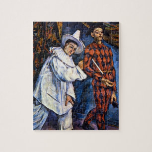 Pierrot und Harlequin, Mardi Gras von Paul Cezanne Puzzle