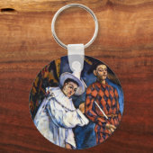 Pierrot und Harlequin, Mardi Gras von Paul Cezanne Schlüsselanhänger (Vorderseite)