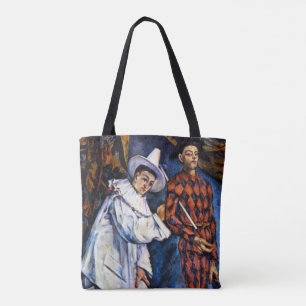 Pierrot und Harlequin, Mardi Gras von Paul Cezanne Tasche