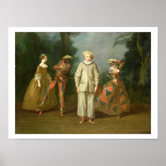 Pierrot und Harlequin Poster (Vorne)