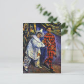 Pierrot und Harlequin von Paul Cezanne Postcard Postkarte (Stehend Vorderseite)