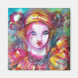 PIERROT / Venezianische Maskenmasken Magnet