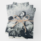 Pierrot-Vergangenheit Geschenkpapier Set (Beispiel)