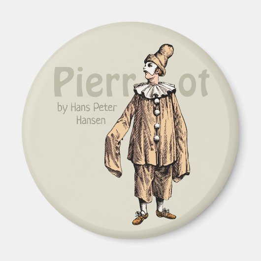 Pierrot von Hans Peter Hansen CC0235 Kühlschrank a Magnet (Vorne)