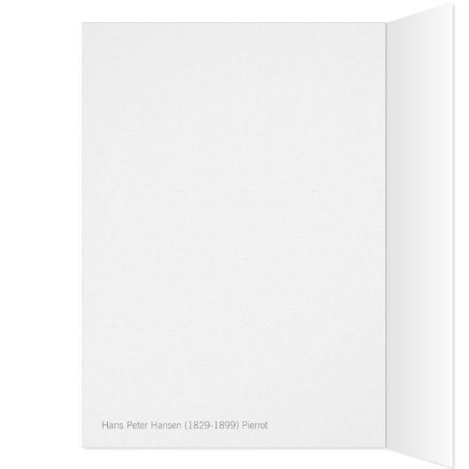 Pierrot von Hans Peter Hansen CC0740 dänische Kuns (Innen (Links))