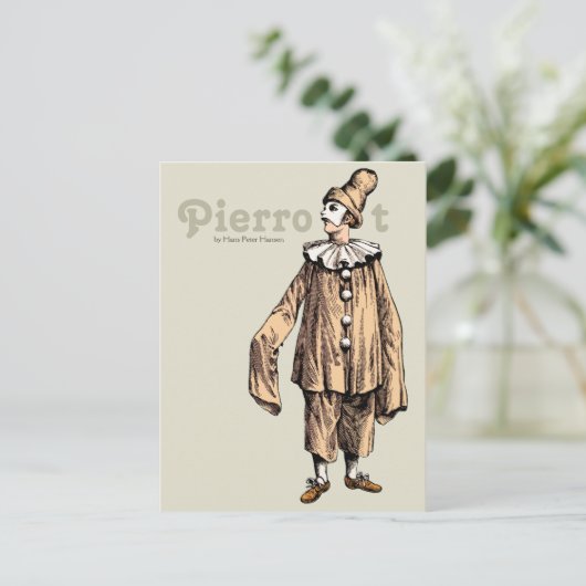 Pierrot von Hans Peter Hansen Postcard Postkarte (Stehend Vorderseite)