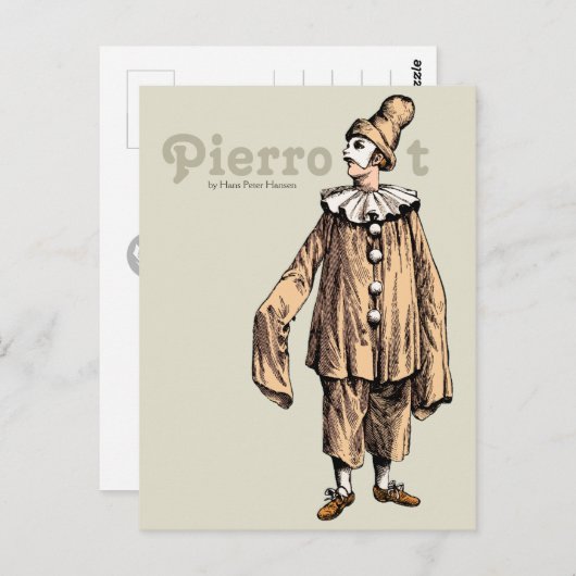 Pierrot von Hans Peter Hansen Postcard Postkarte (Vorne/Hinten)