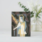 Pierrot von Juan Gris Postkarte (Stehend Vorderseite)